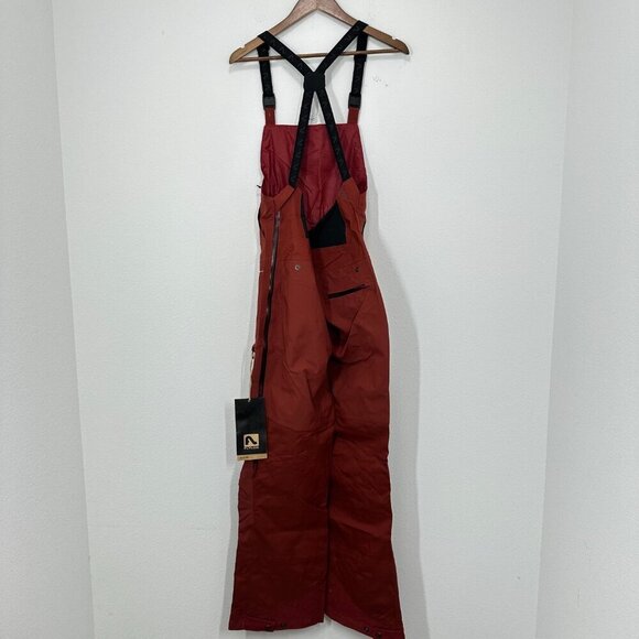 Flylow Women's Moxie Bib Pant Skiing Snowboarding Outdoors Size M Redwood NWT - Picture 3 of 10